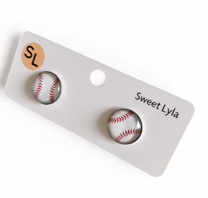 Softball Earrings