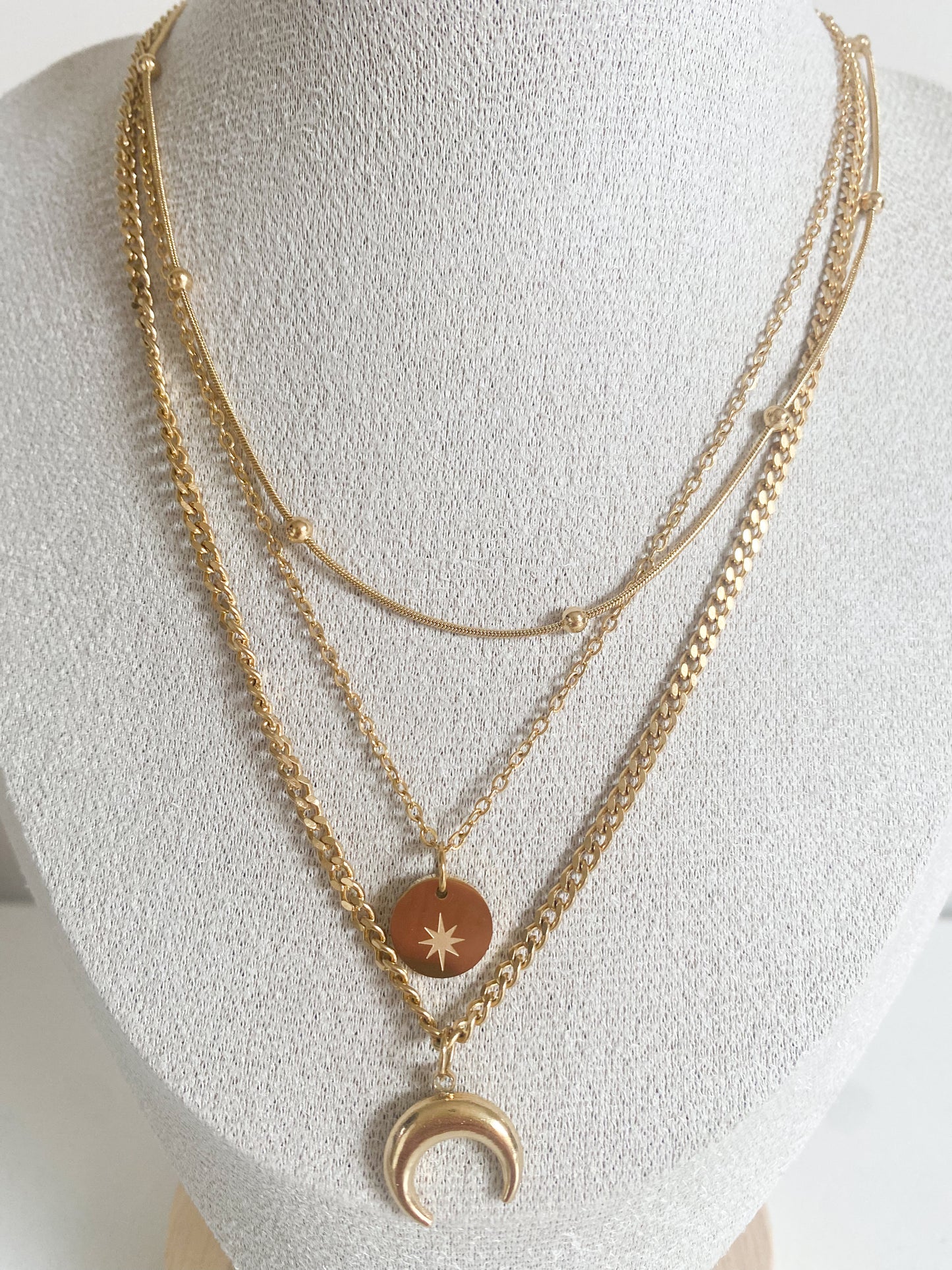 The Luna Triple Necklace