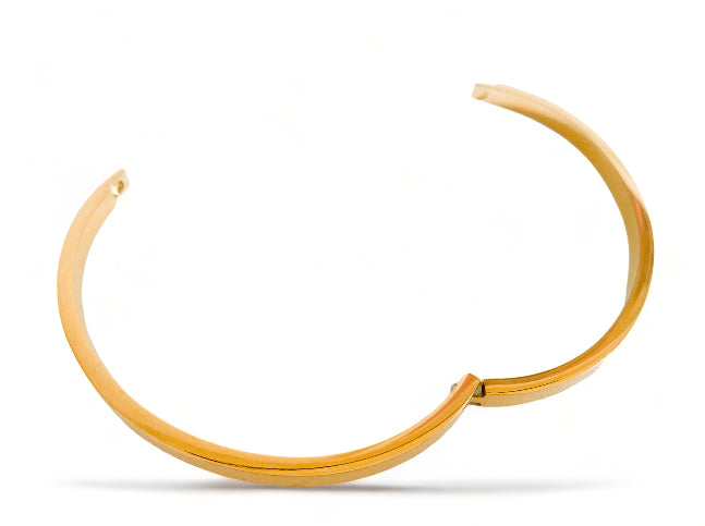 Edith Oval Bangle Gold