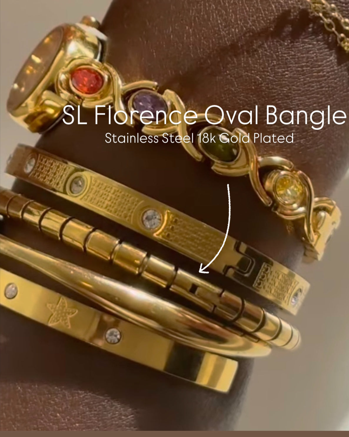 Florence Oval Bangle