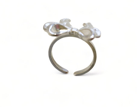Bow Ring Silver