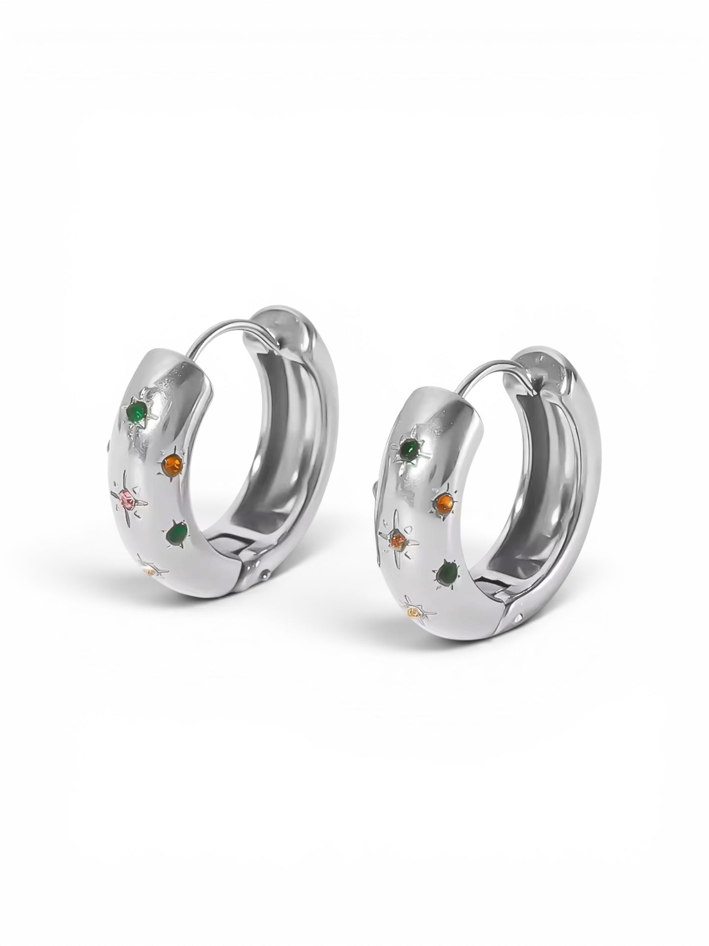 Universe Color Hoops - Gold & Silver