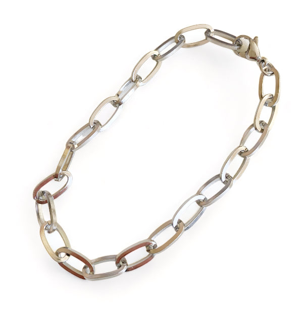Silver Chain Link Bracelet