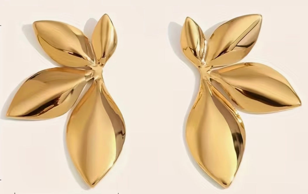 Statement Leaf - Gold & Silver