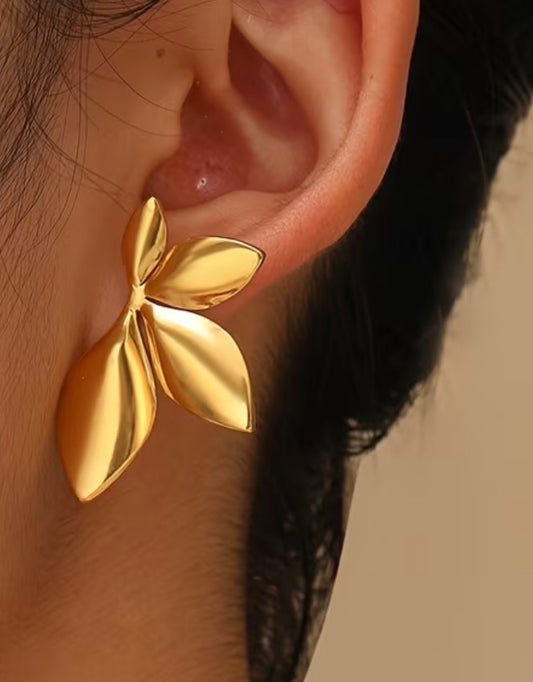 Statement Leaf - Gold & Silver