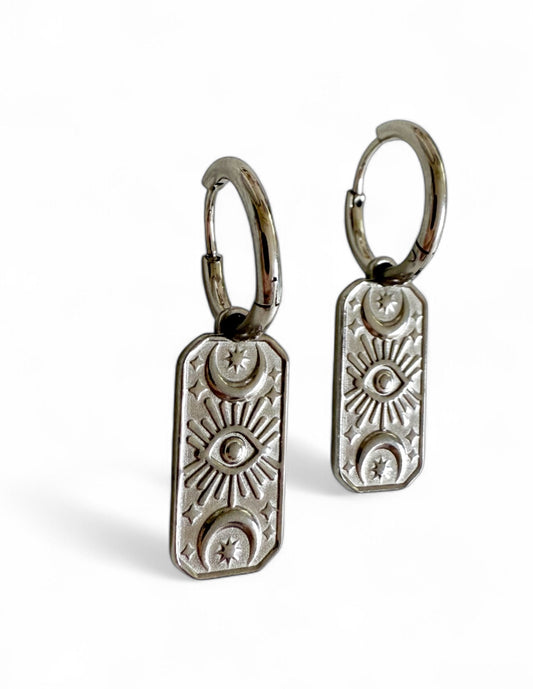 Celestial Balance Earrings - Gold & Silver