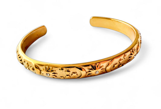 The Celestial Gold Cuff