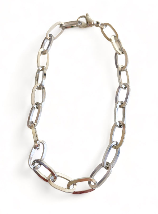 Silver Chain Link Bracelet