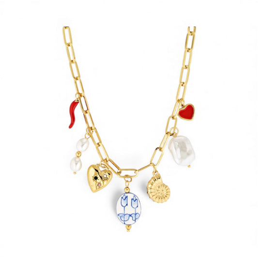 Charm Necklace - Gold