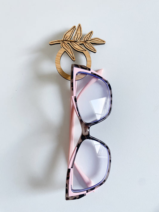Glasses Brooch - Fern Design