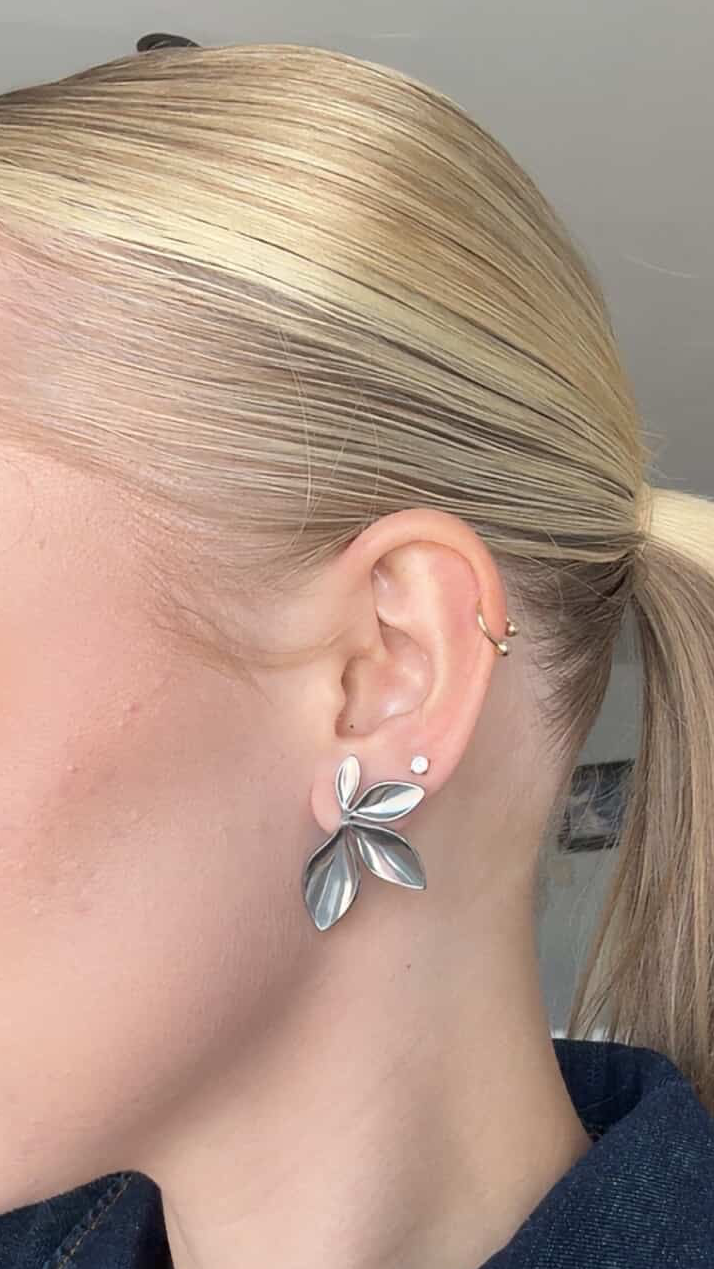 Statement Leaf - Gold & Silver