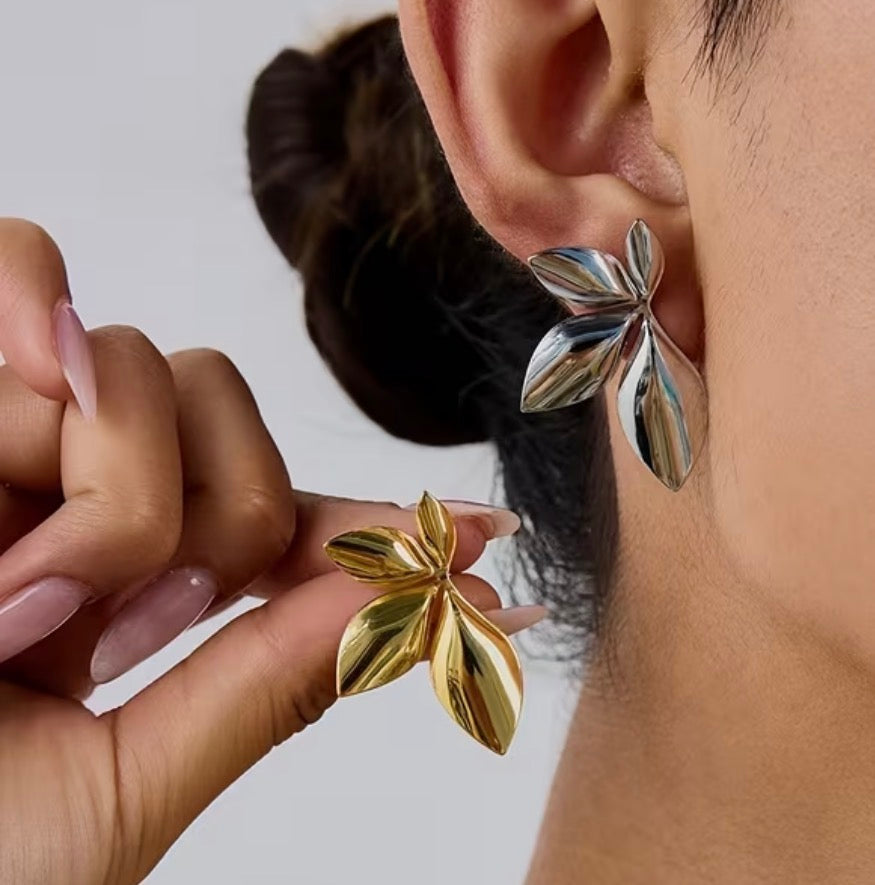 Statement Leaf - Gold & Silver