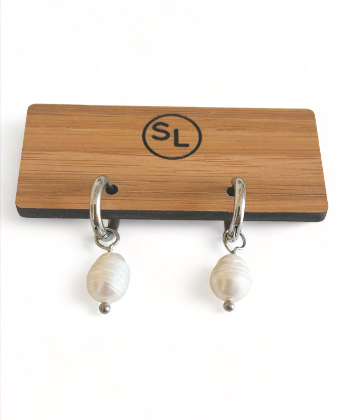 Freshwater Pearls Silver Stainless Steel